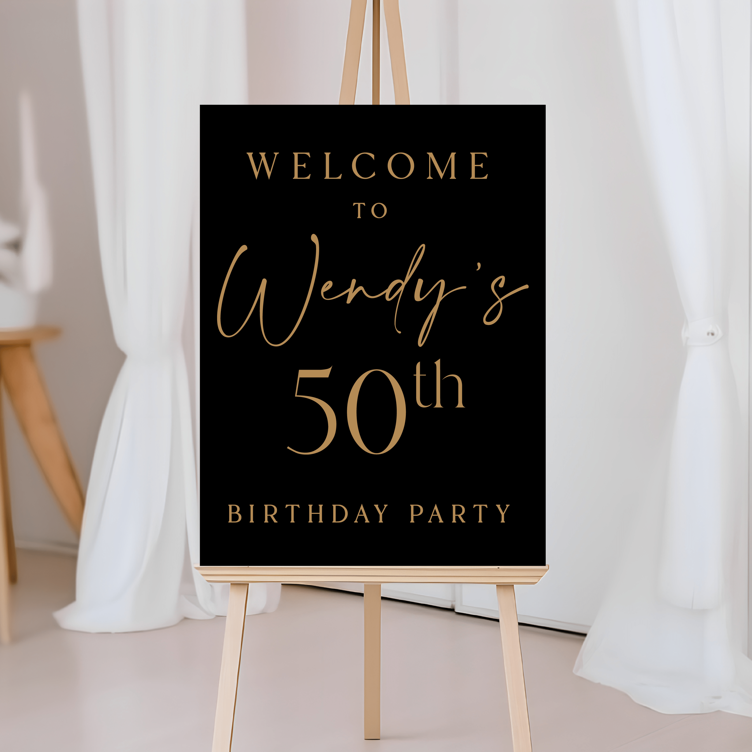 Milestone Birthday Welcome Sign - Welcome Sign