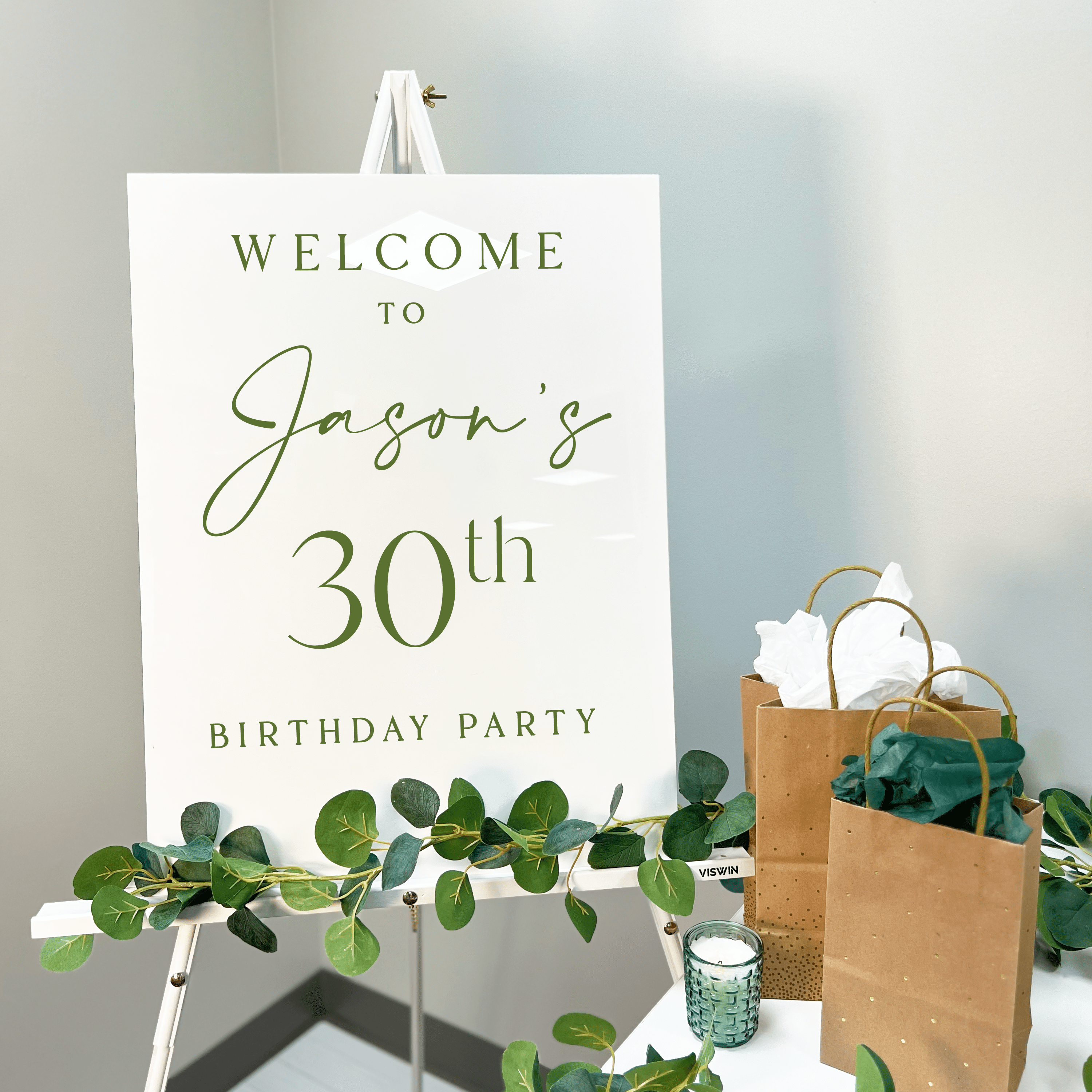 Milestone Birthday Welcome Sign - Welcome Sign