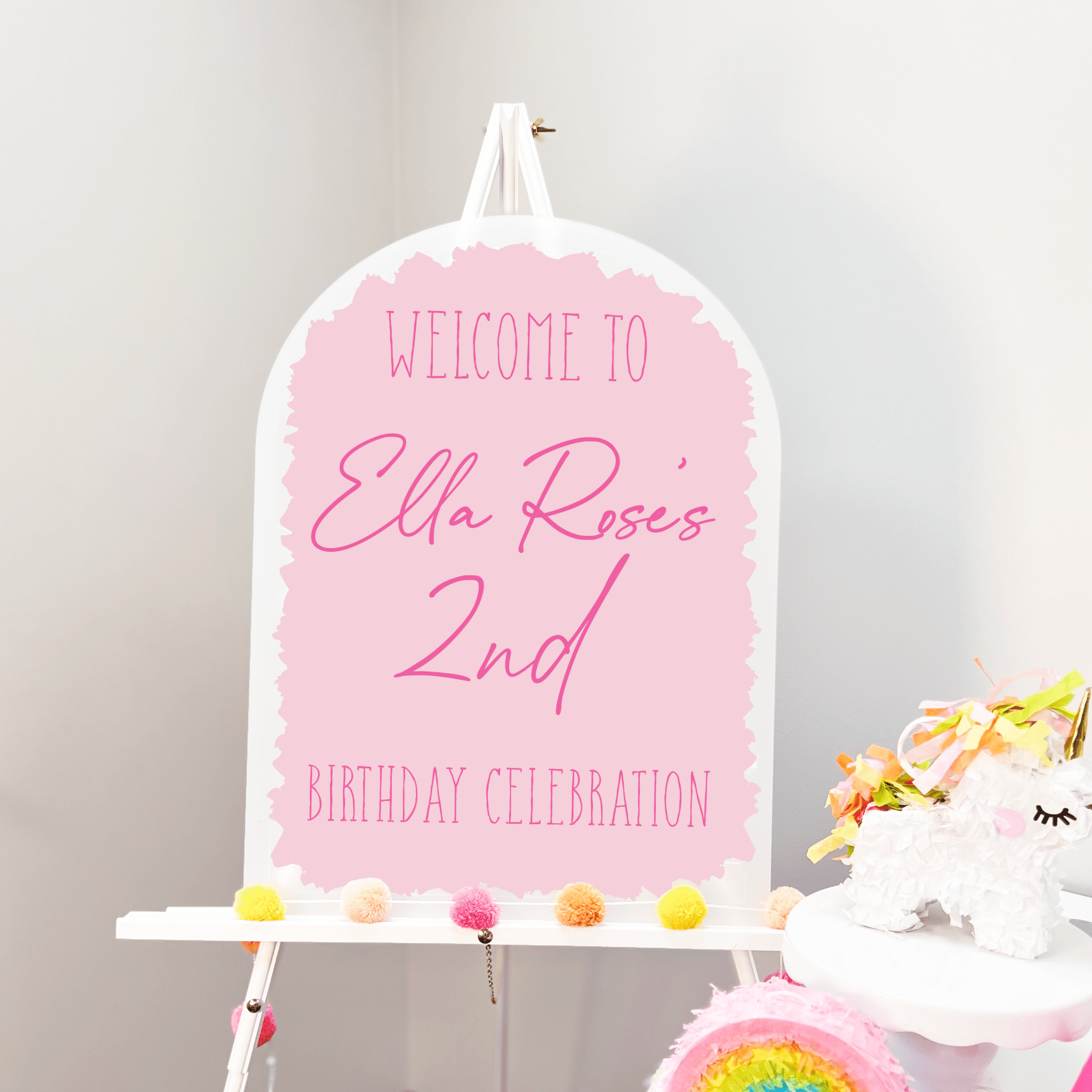 Playful Kid's Birthday Sign - Welcome Sign