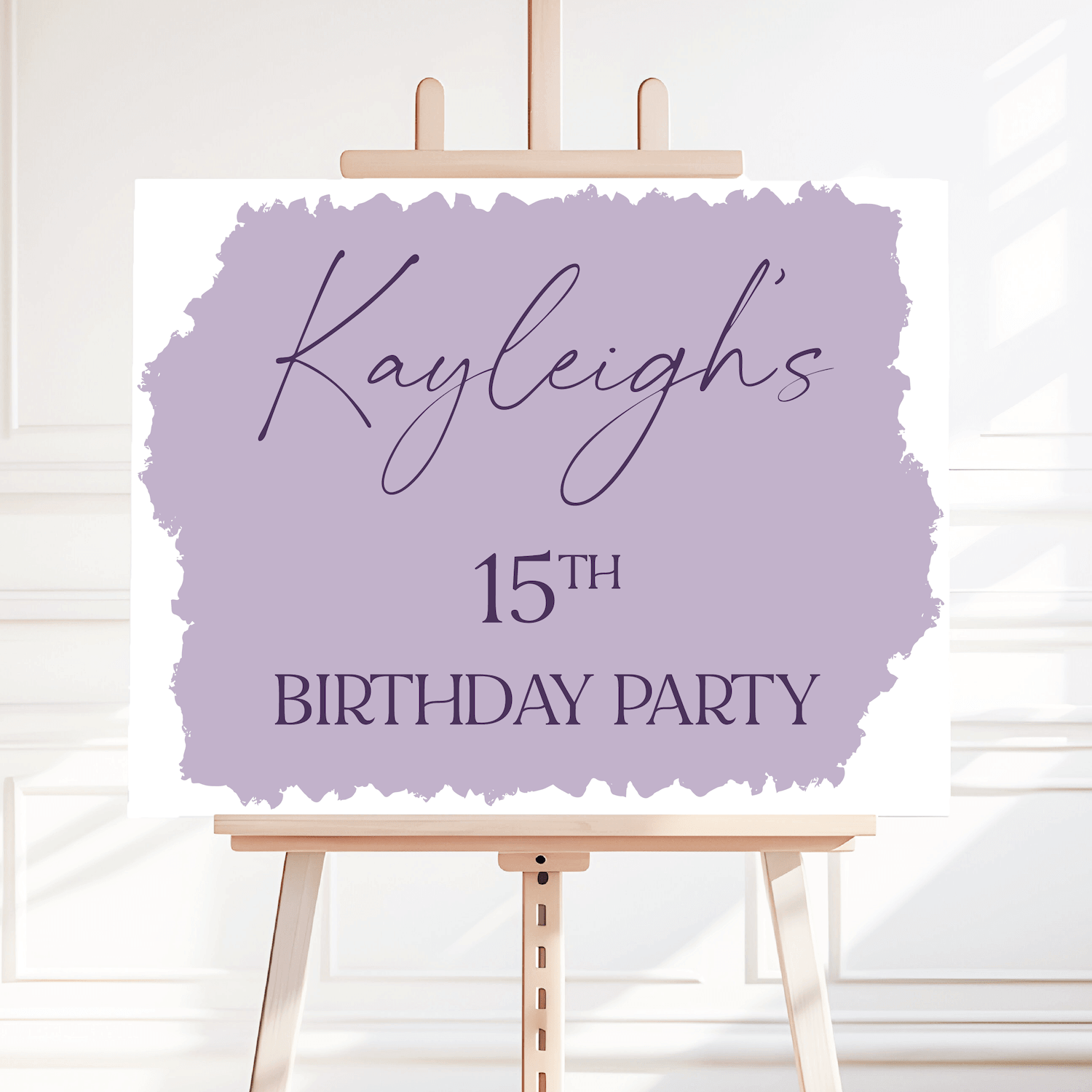 Happy Birthday Bash Party Welcome Sign