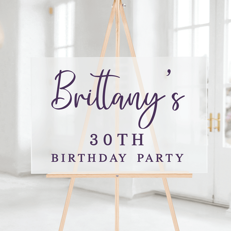 Forever Twenty-Nine Birthday Party Welcome Sign