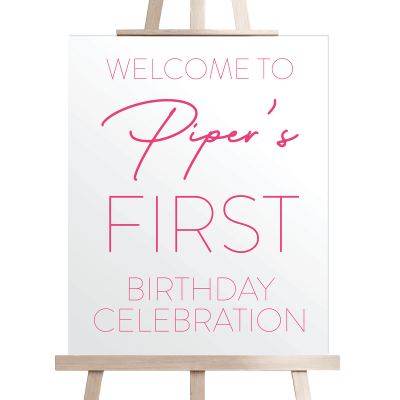 Hooray I’m ONE Personalized Birthday Sign