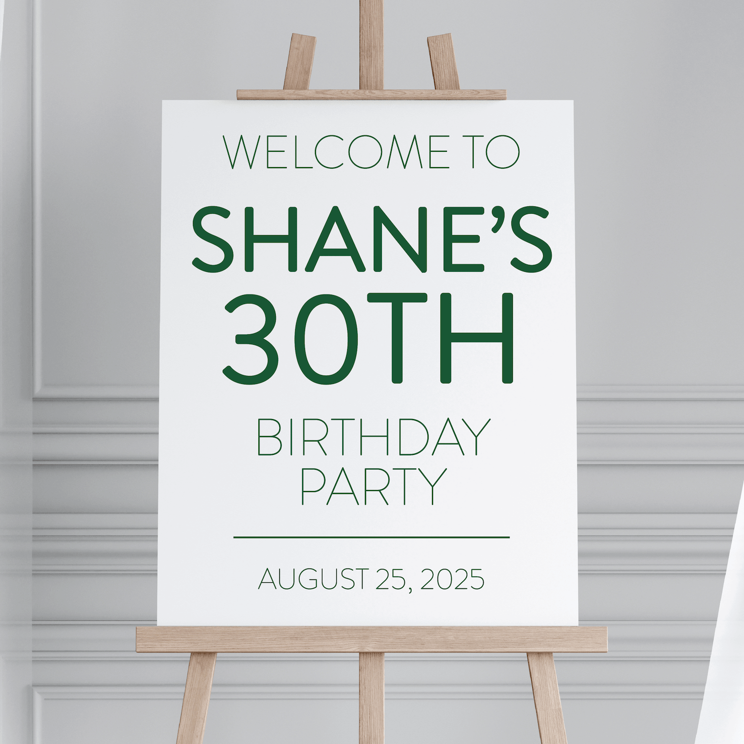 Milestone Age Birthday Sign