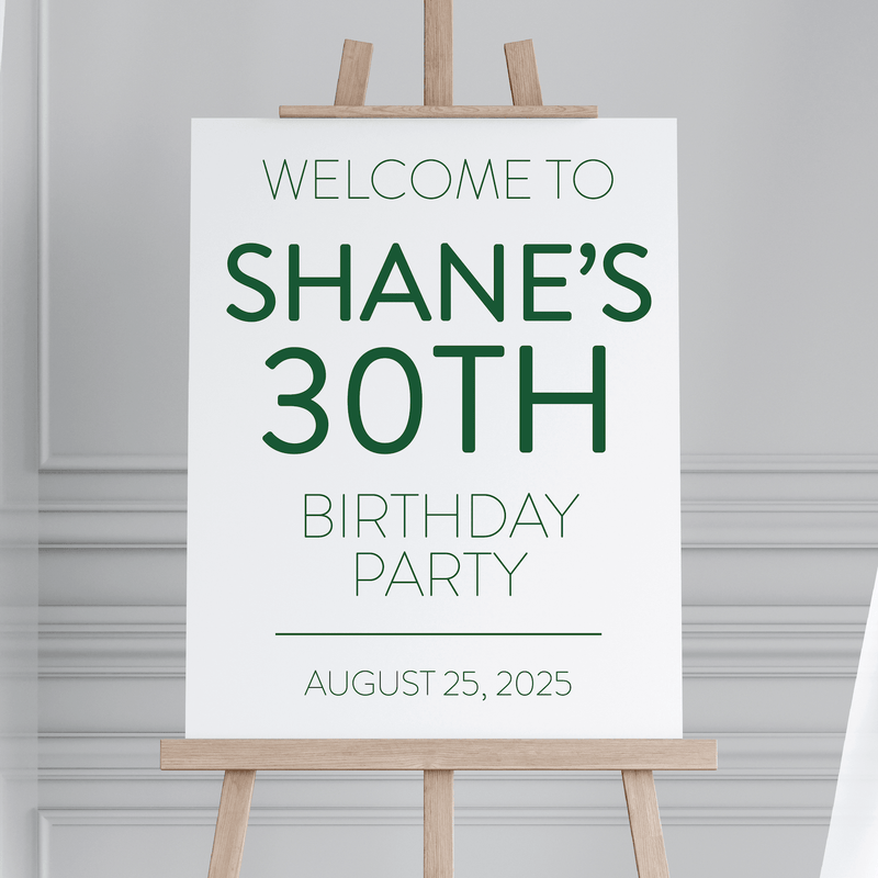 Milestone Age Birthday Sign