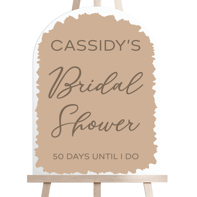 Wedding Countdown Acrylic Bridal Shower Sign - Welcome Sign