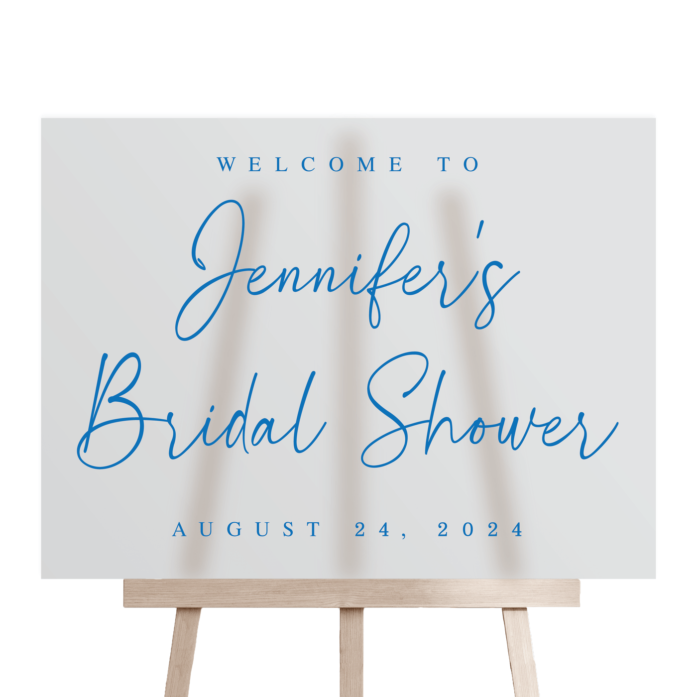 Classic Landscape Acrylic Bridal Shower Sign - Welcome Sign