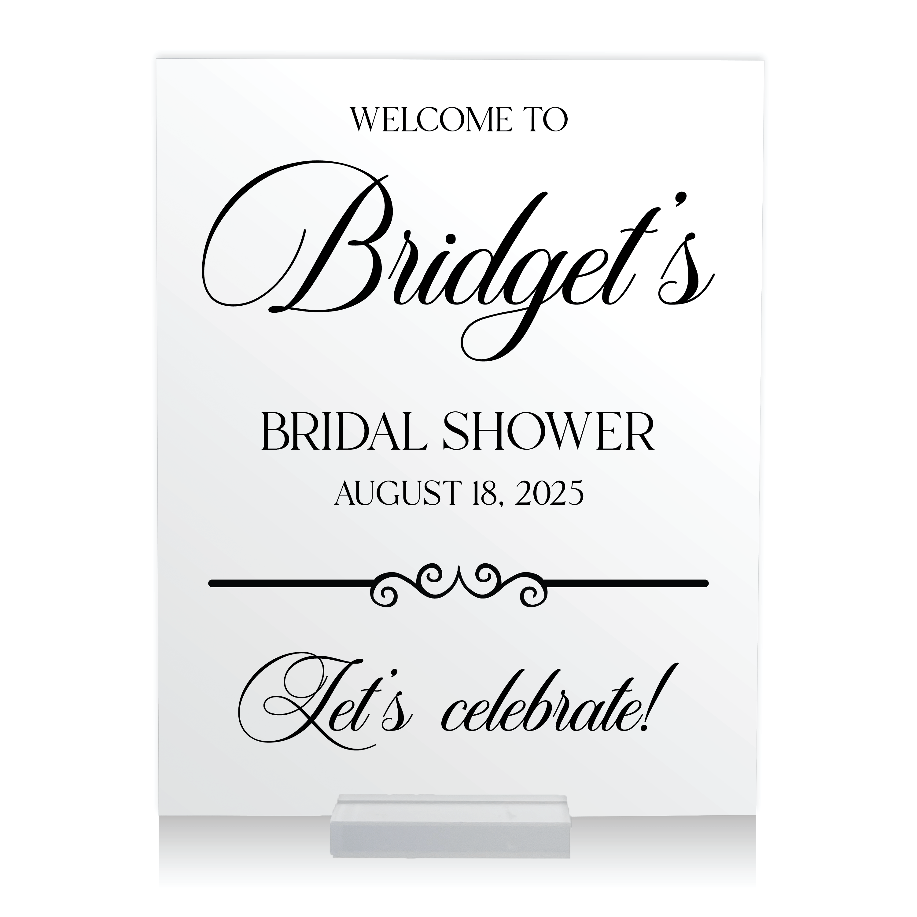 Elegant Almost Mrs Bridal Shower Welcome Sign - Welcome Sign