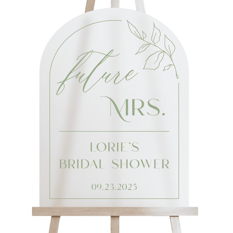Future Mrs Bridal Shower Welcome Sign - Welcome Sign