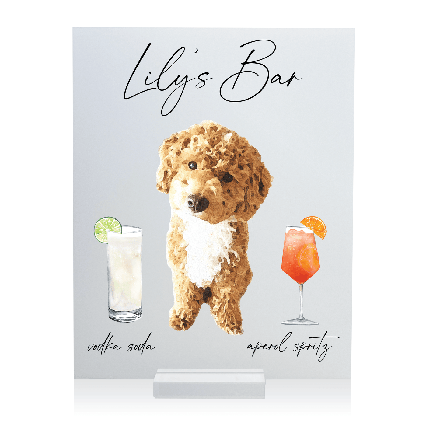 Pet Wedding Bar Print