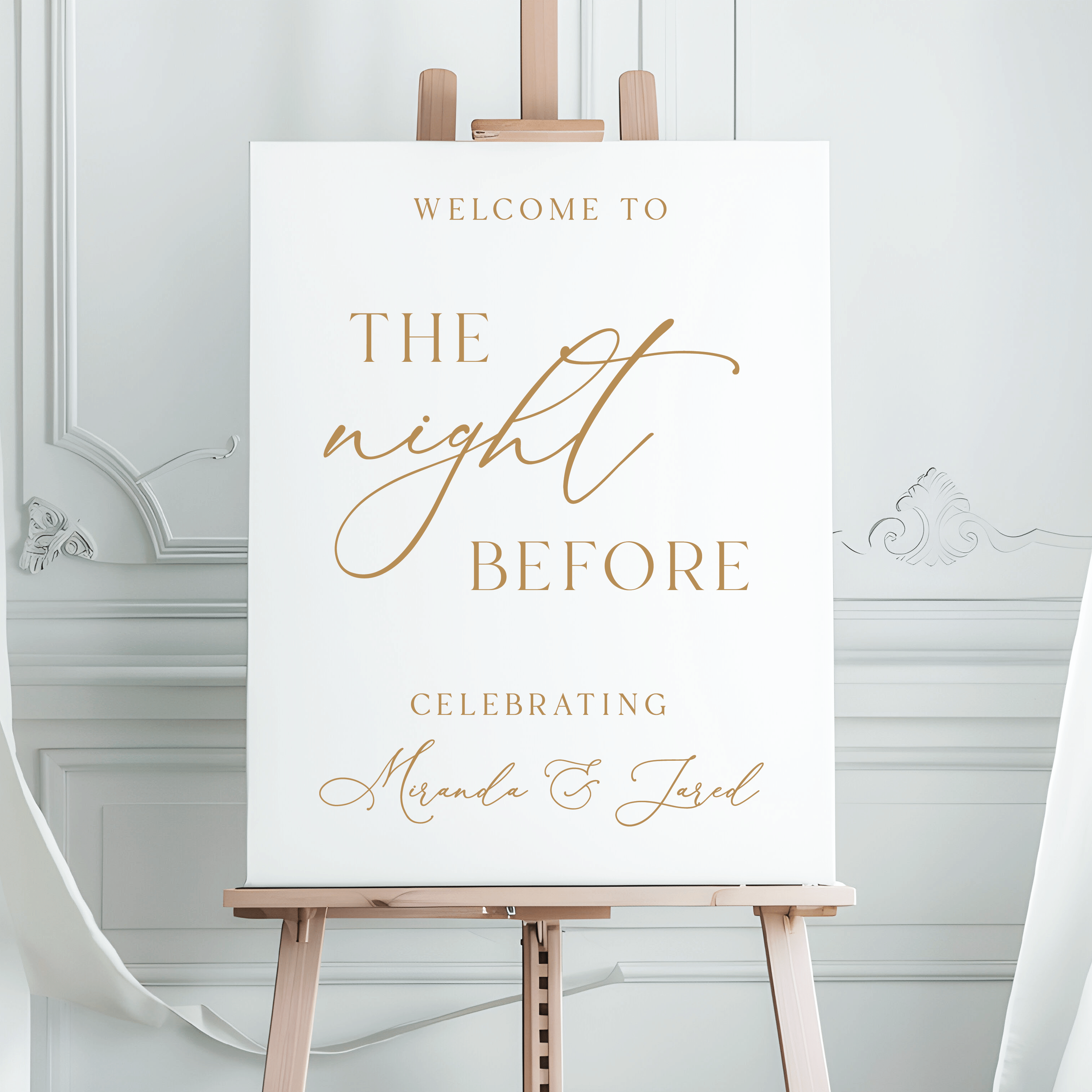 The Night Before Personalized Rehearsal Sign - Welcome Sign