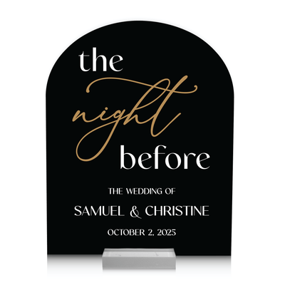 The Night Before Personalized Rehearsal Sign - Welcome Sign