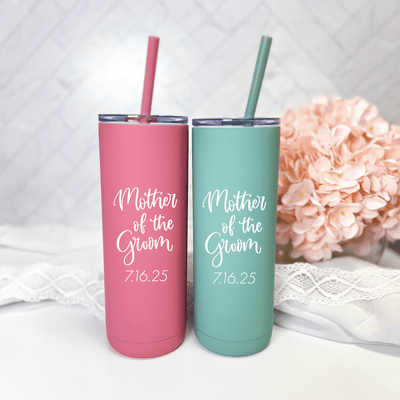 Mother Of The Groom Personalized Skinny Tumbler