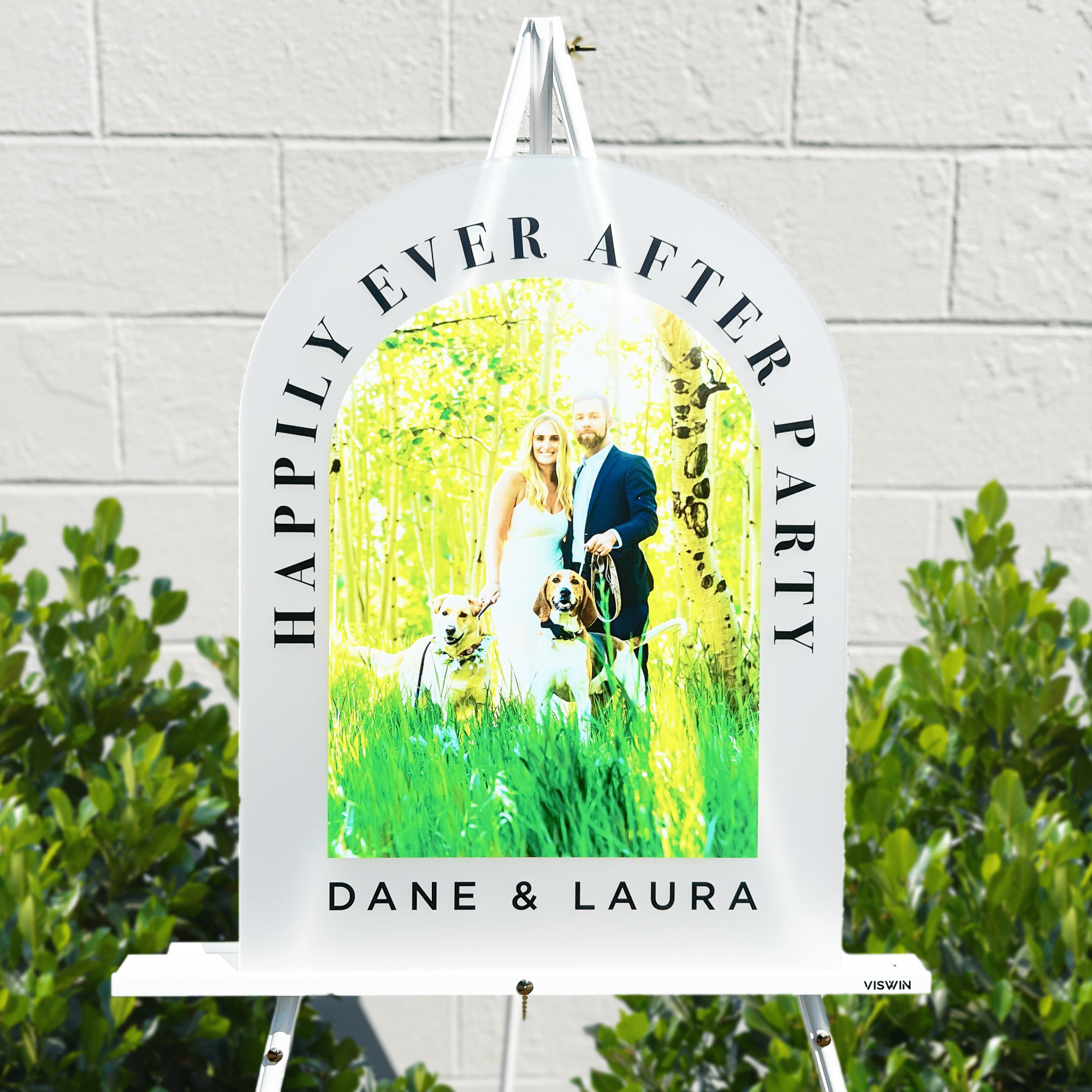 Happily Ever After Party Custom Photo Wedding Sign