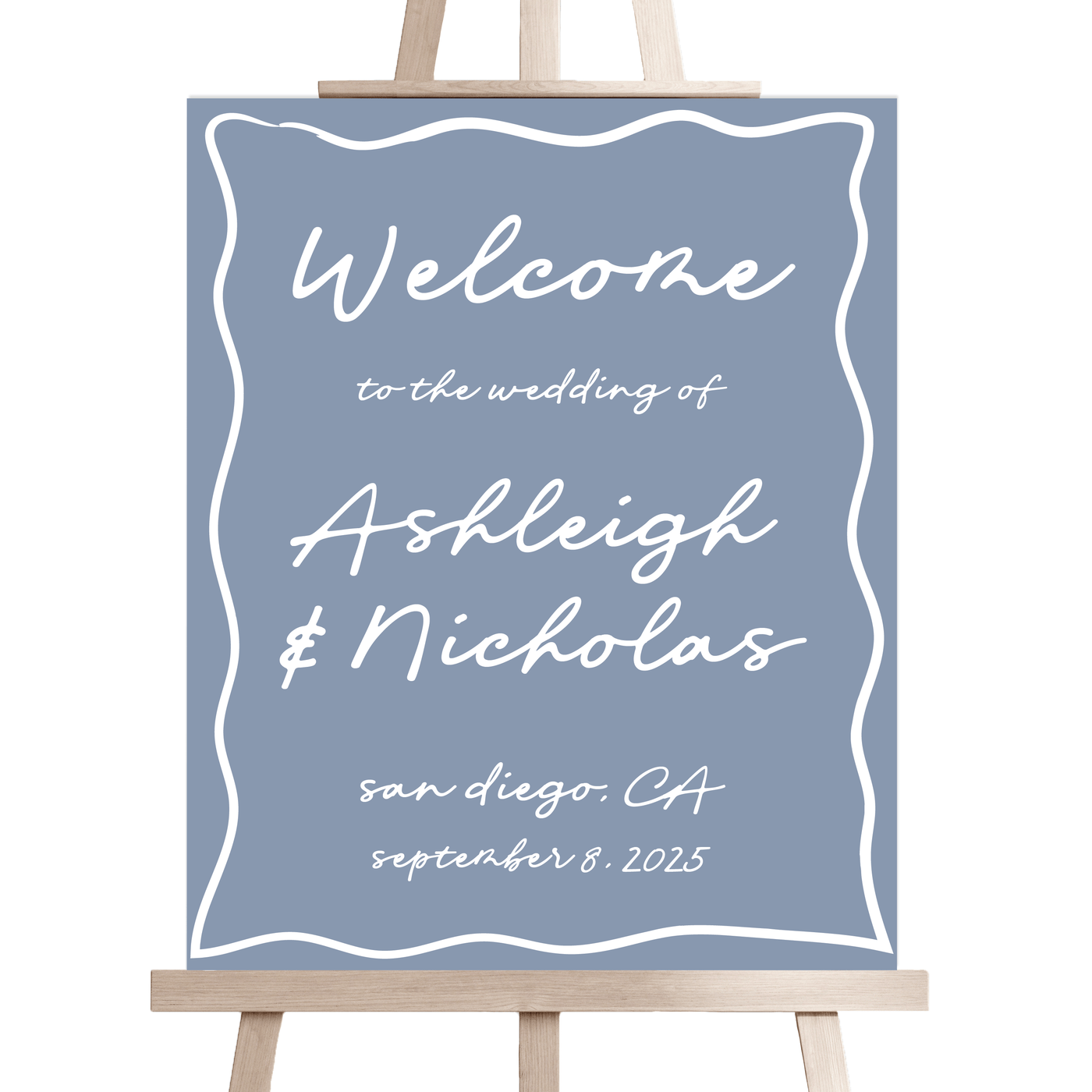 Handwritten Script Wedding Welcome Sign - Welcome Sign