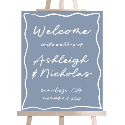 Handwritten Script Wedding Welcome Sign - Welcome Sign