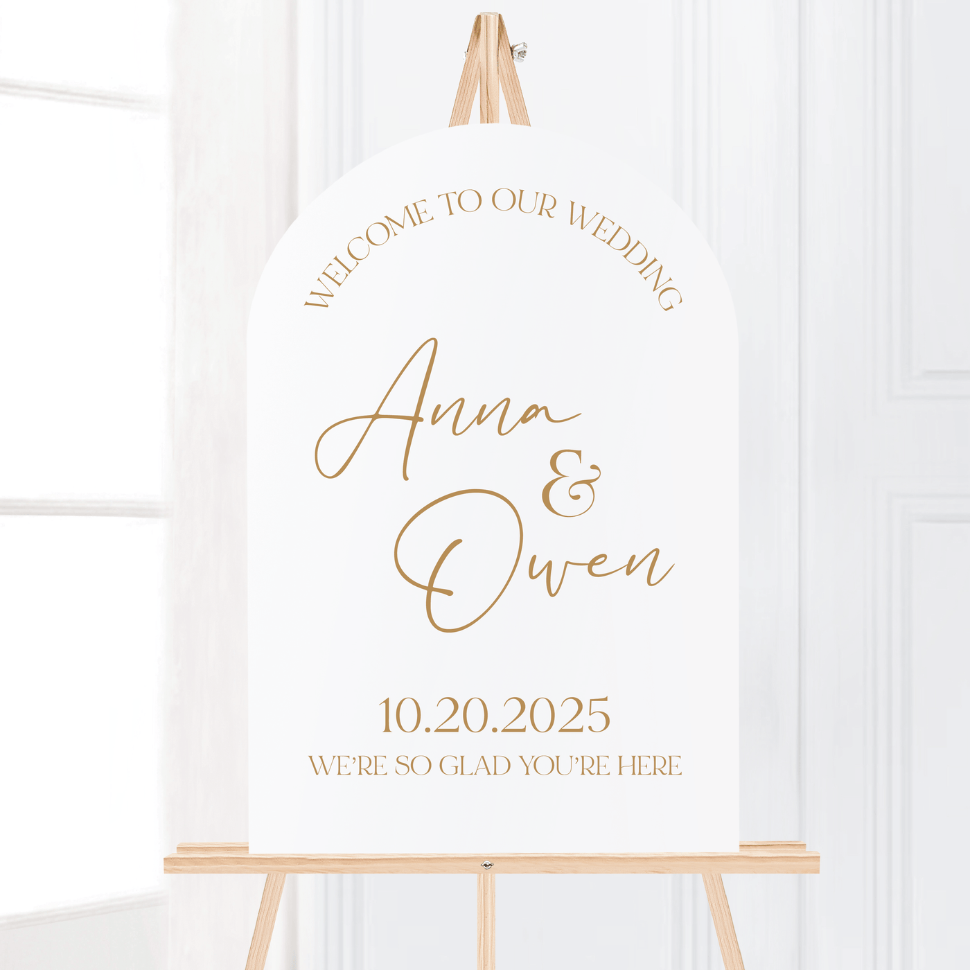 Personalized Wedding Welcome Sign