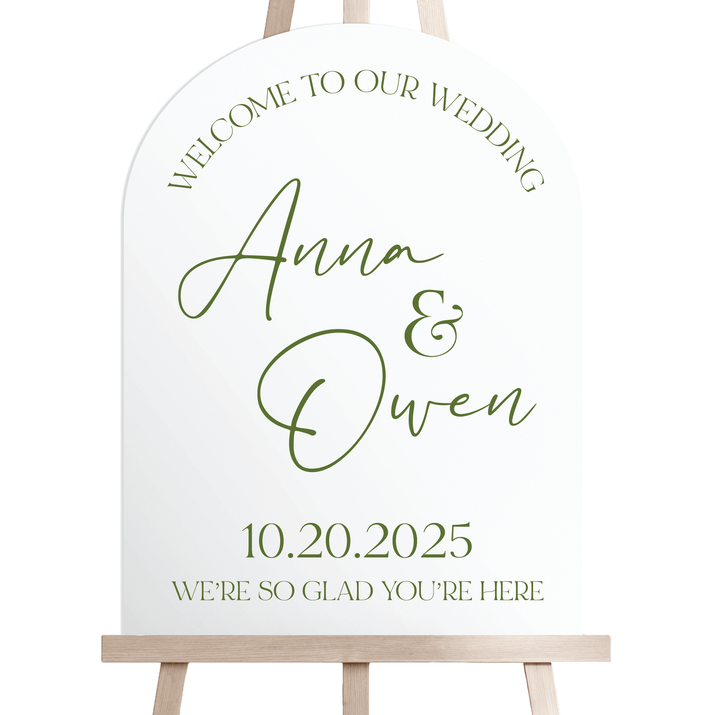 Personalized Wedding Welcome Sign