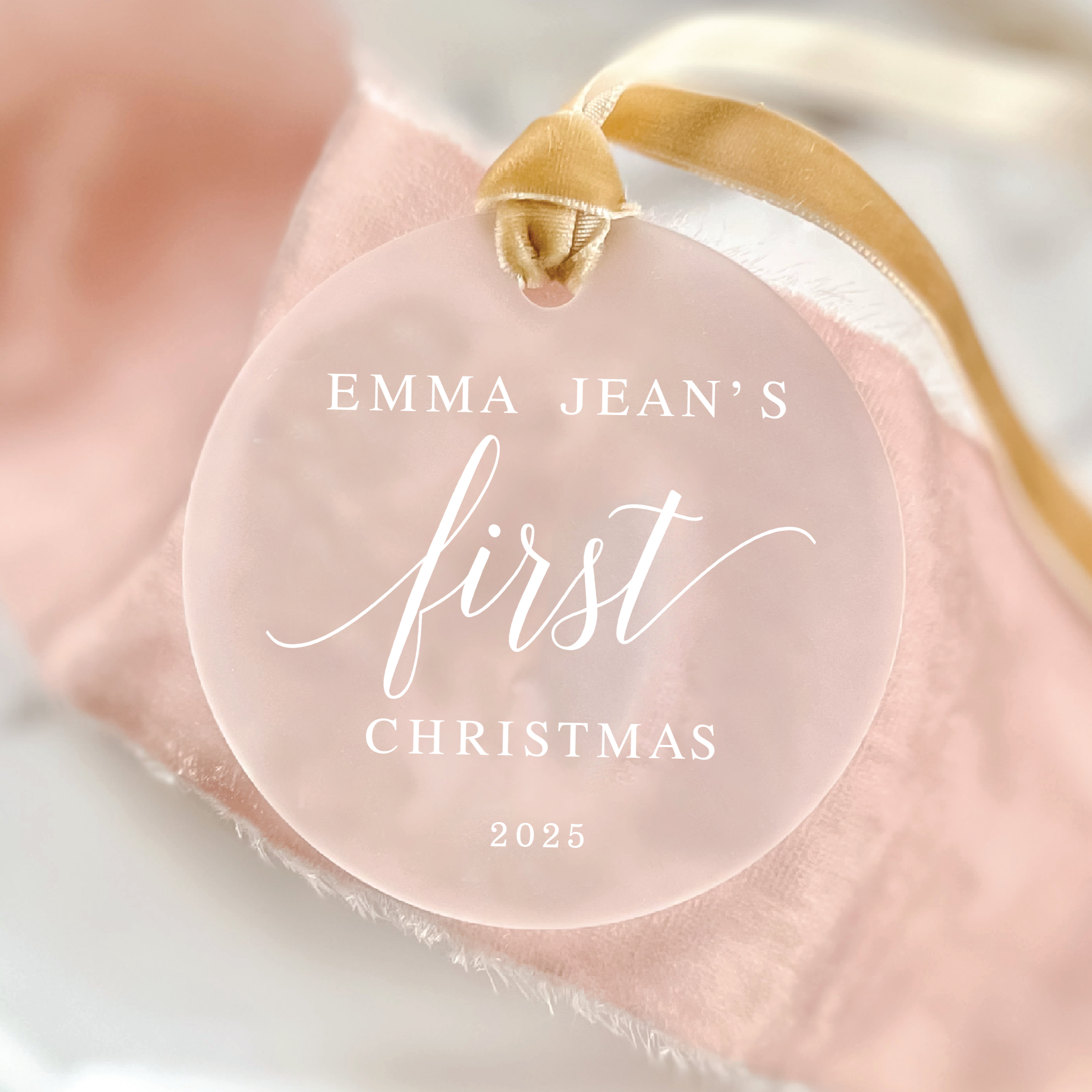 Baby's First Christmas Ornament - Ornament - Acrylic