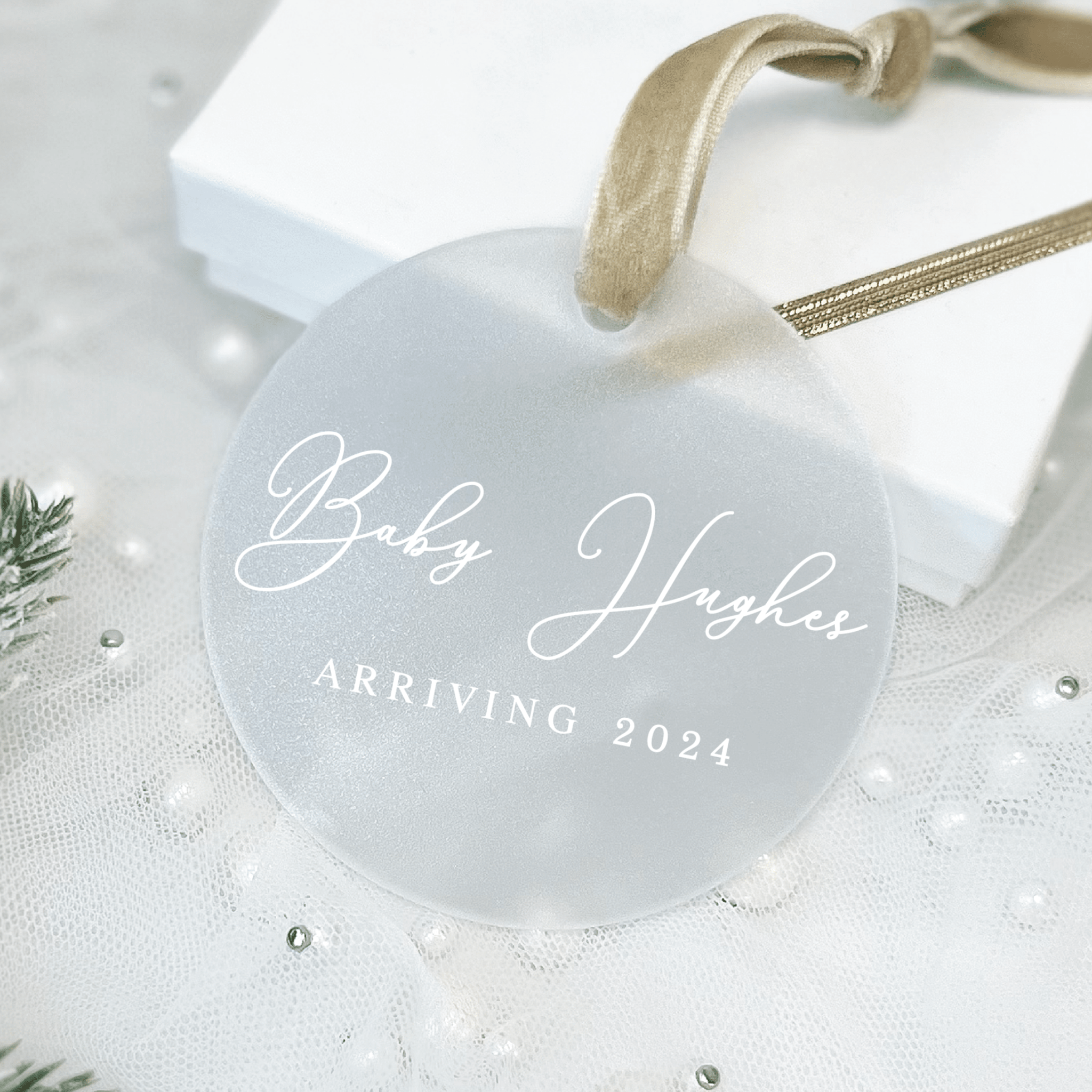 Baby Christmas Ornament - Ornament - Acrylic