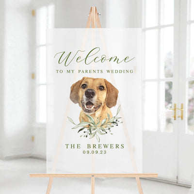 Watercolor Pet Welcome Sign - Portrait
