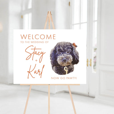 Watercolor Pet Modern Welcome Sign - Landscape