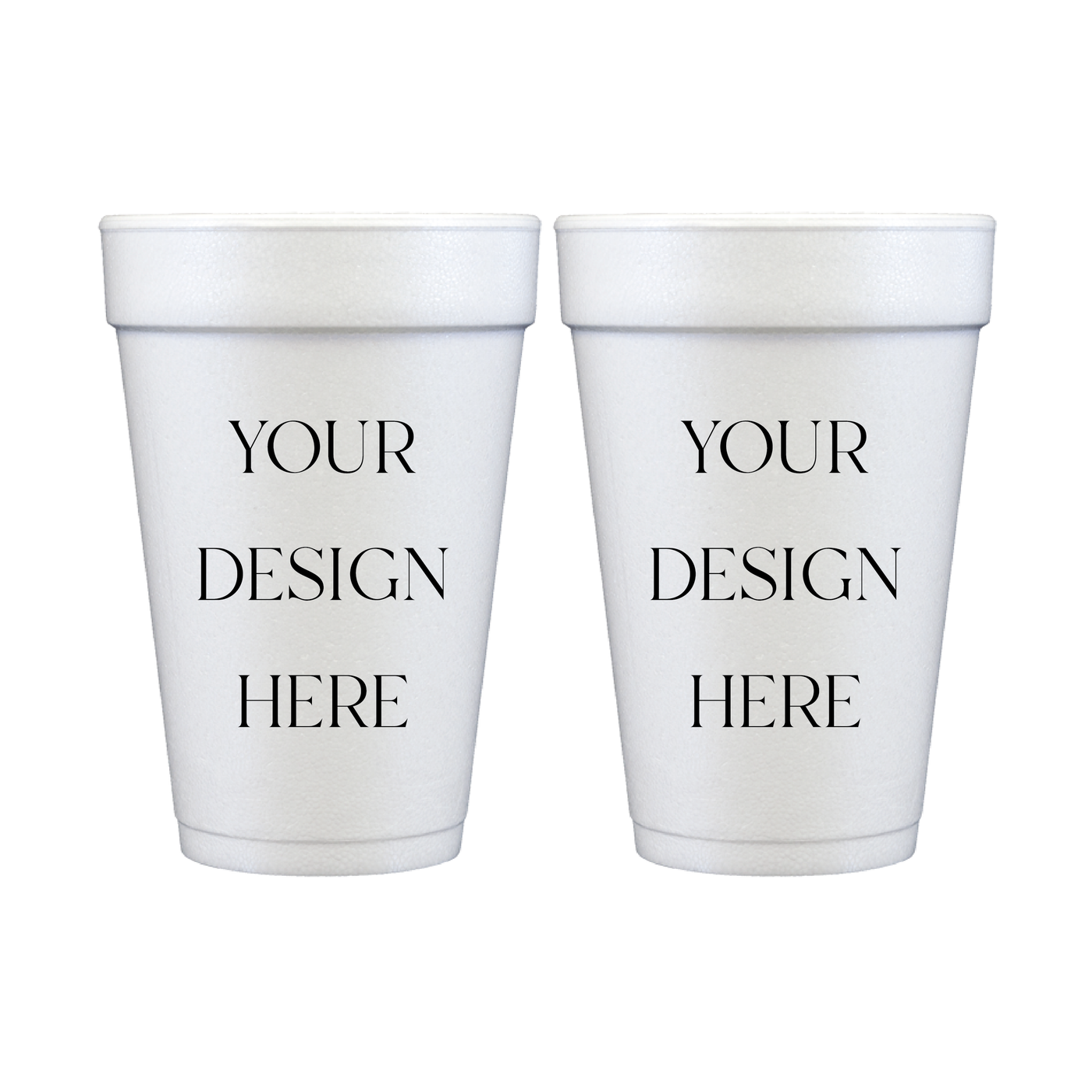 Design Your Own Wedding Foam Cups