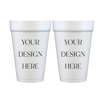 Design Your Own Wedding Foam Cups