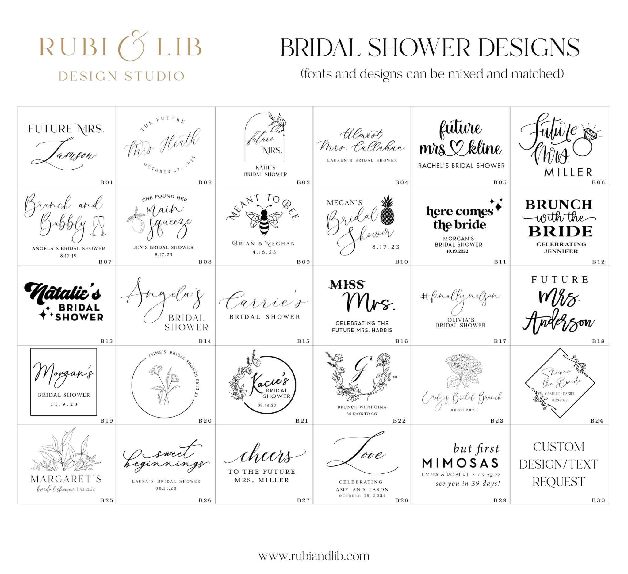 Bridal Shower Napkins - Napkins - Foil Stamped
