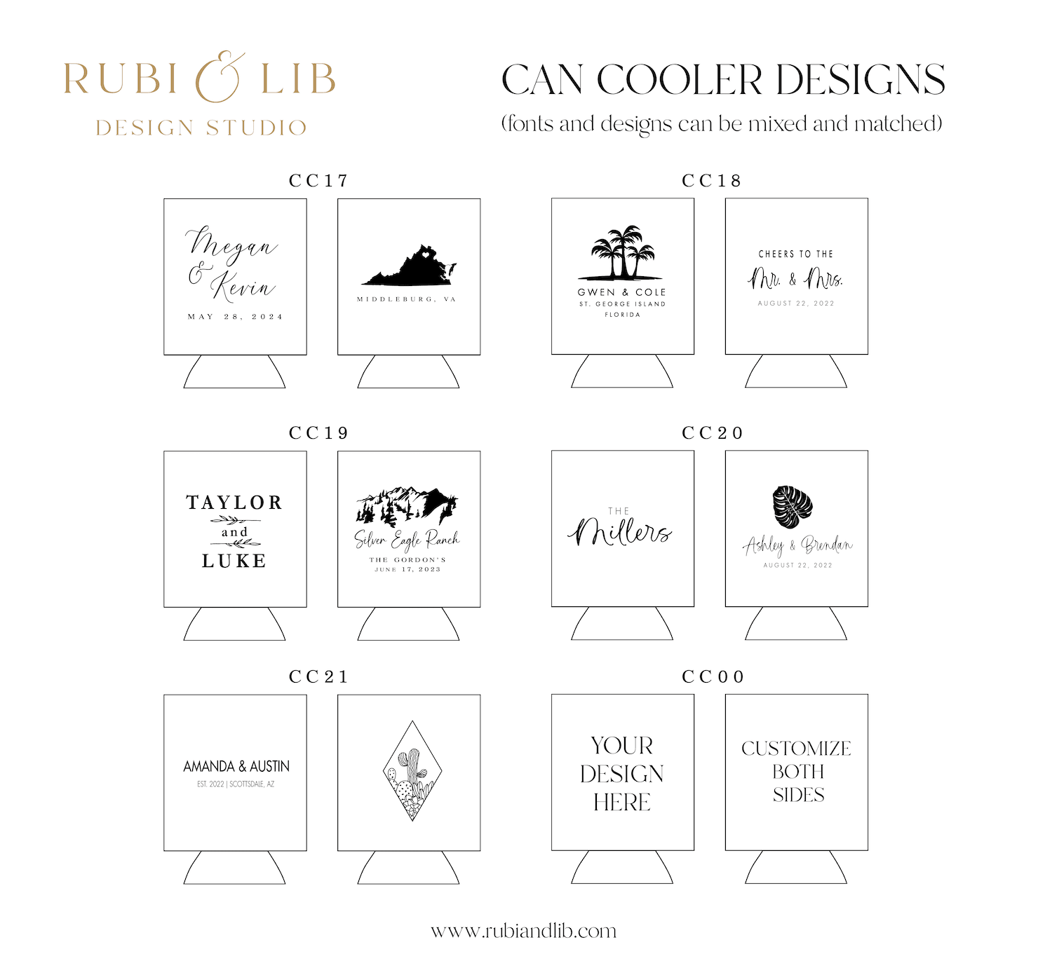 Destination Wedding Can Cooler - Can Cooler