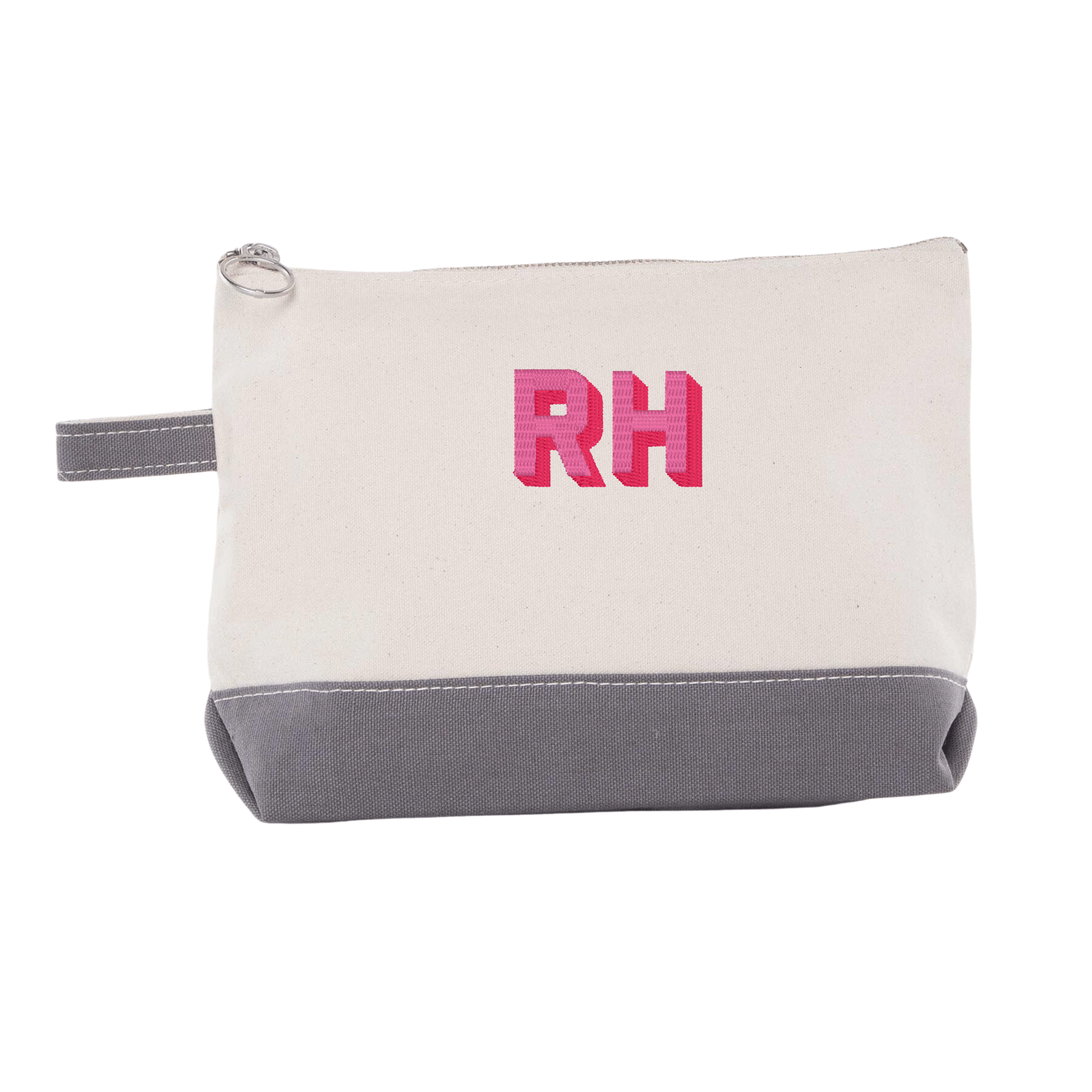 Monogrammed Cosmetic Bag - Embroidery - Tote Bag