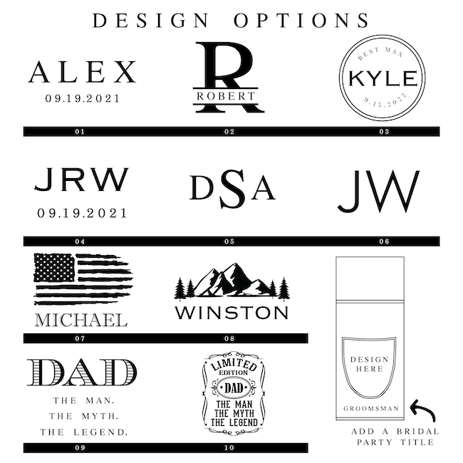 Groomsmen Engraved Cigar Case - Laser Engraved - Can Cooler