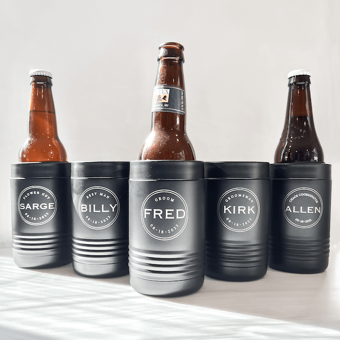 Groomsman Metal Can Cooler - Can Cooler - Metal