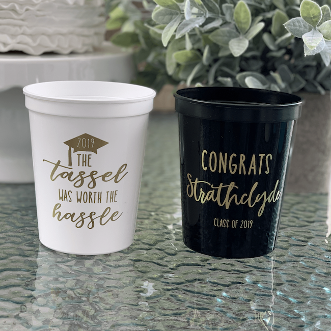 Cups Personalized for Graduation Party