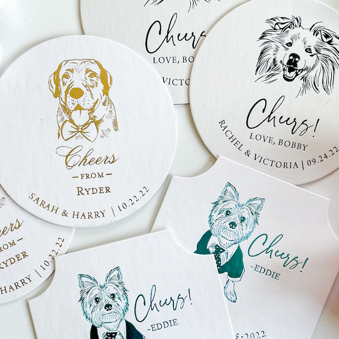 Custom Illustrated Pet Coasters