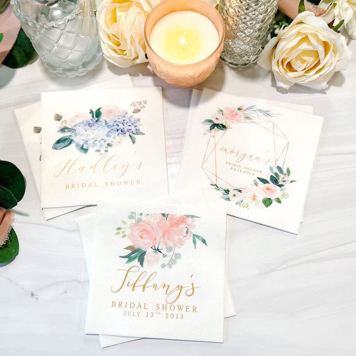 Bridal Shower Full Color Napkins - Napkins - Full Color