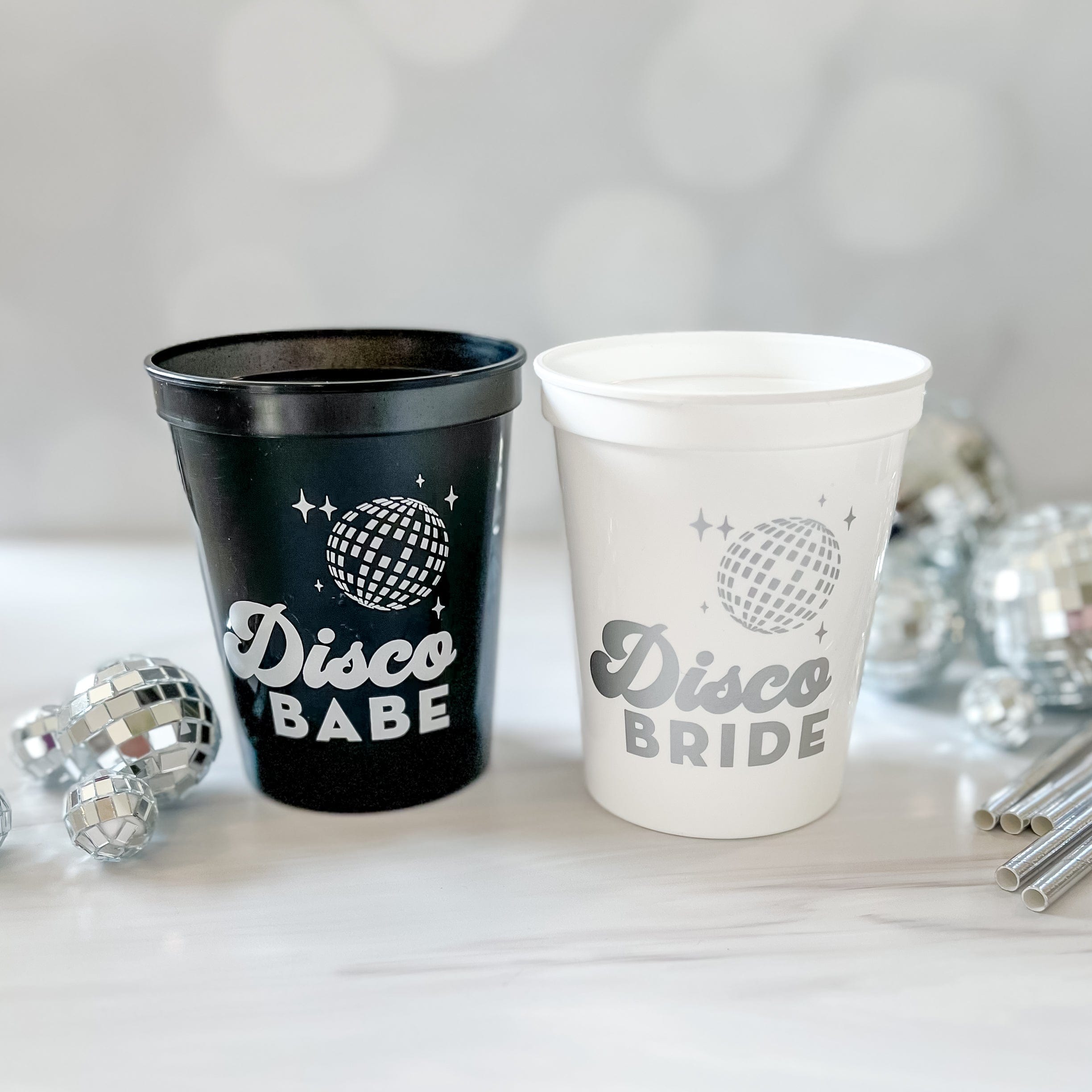 Disco Bride Bachelorette Cups - Quick Ship