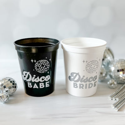 Disco Bride Bachelorette Cups