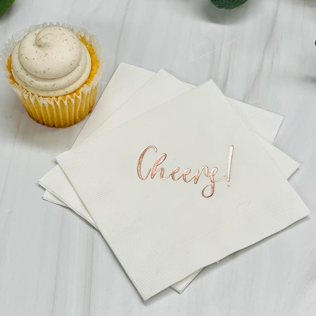 Cheers Plastic Cups and Napkins - Quick Ship