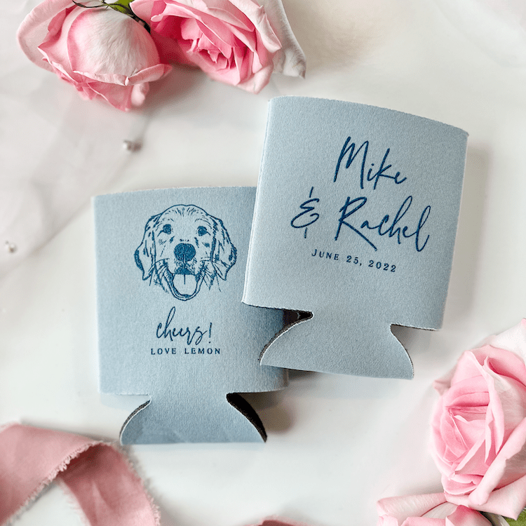 Custom Illustrated Pet Can Holder - Can Cooler - Pet