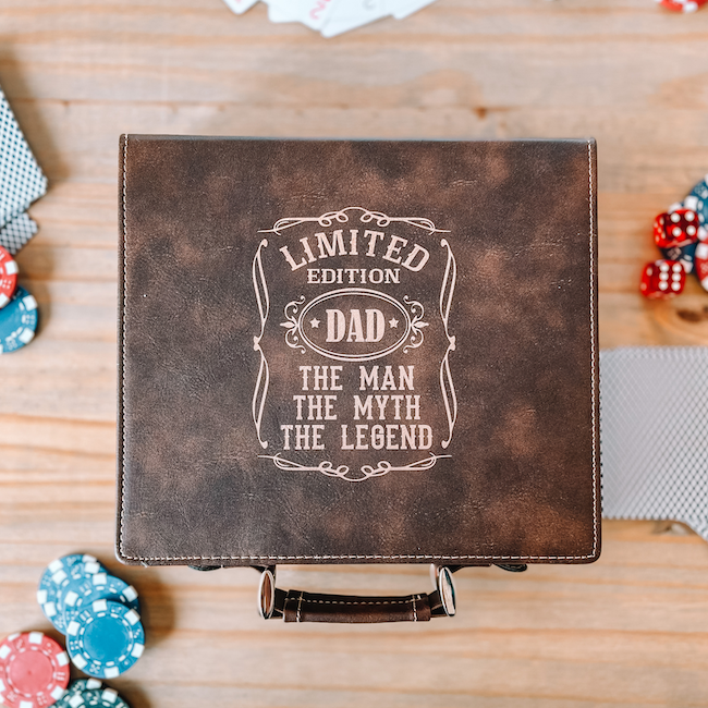Personalized Poker Set for Dad