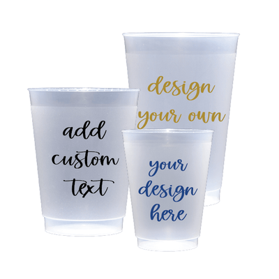 Design Your Own Frosted Shatterproof Plastic Cups