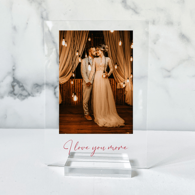Acrylic Photo Print with Message
