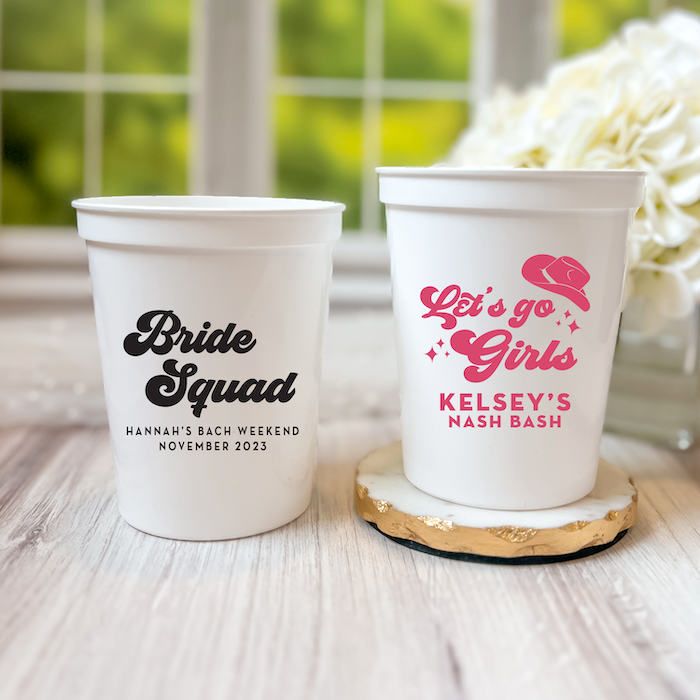 16oz Personalized Cups, Custom Wedding Cups, Stadium Cups, orders Party Cups, Bachelorette Party Cups, Plastic Cups, Stadium Cups