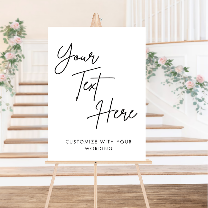 Customized Wedding Welcome Sign
