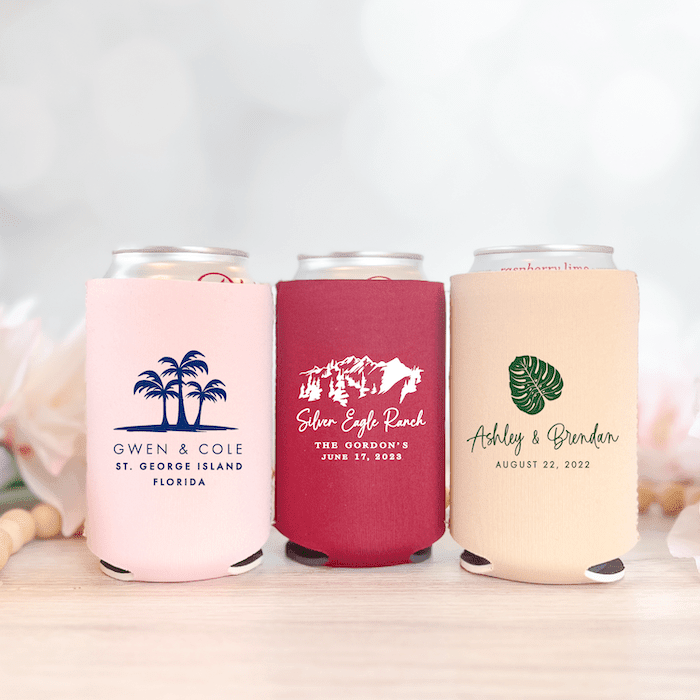Destination Wedding Can Cooler - Can Cooler