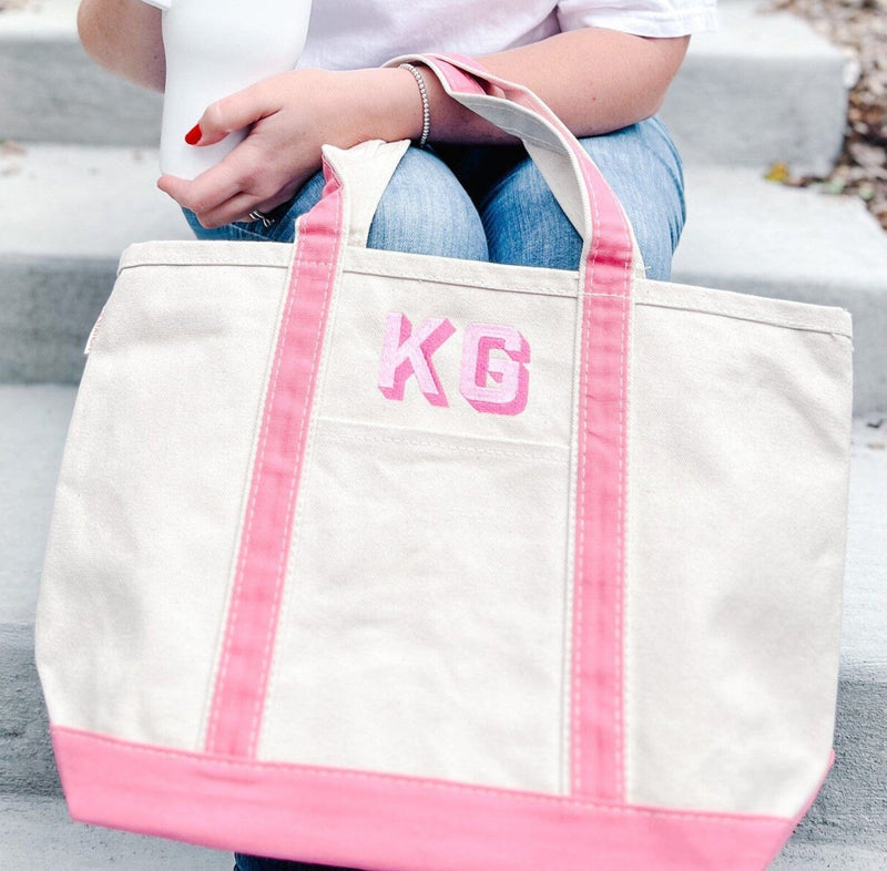 Monogrammed Tote Bag - Embroidery - Tote Bag