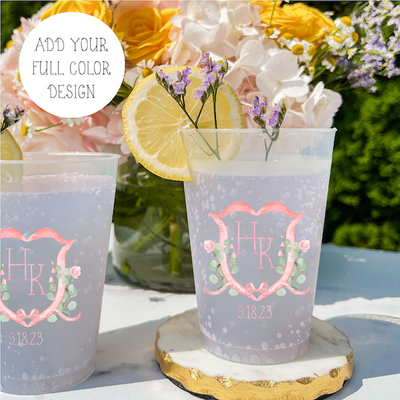 Custom Full Color Frosted Plastic Cups