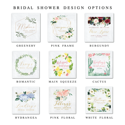 Bridal Shower Full Color Napkins