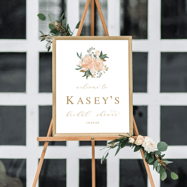Bridal Shower Welcome Print - Sign