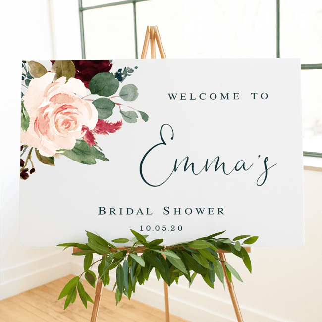 Bridal Shower Welcome Print - Sign